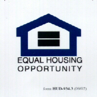 House that says Equal Housing Opportunity Below